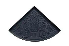 A1 Home Collections A1hclbt36-21.6x21.6 A1hc Heavy Duty Flexible And Durable 100% Rubber Hello Triangle Boot Trays Mu