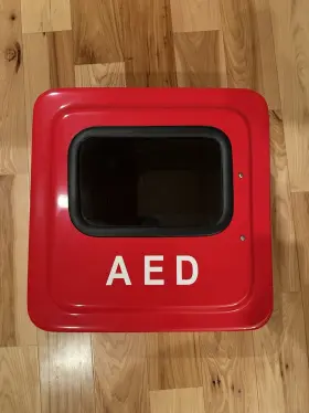 Amp1100-r Allied Medical Products Outdoor Red Aed Wall Cabinet Part#