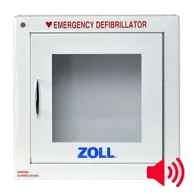 8000-0817 American Hospital Supply Zoll Oem Surface Mount Cabinet With Alarm For Aed Plus # Brand New In Box