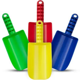 Bedwina 850054730008 Beach Sand Toy Shovels With Mesh Bag For Kids - Pack Of 4 8 Inch Heavy Duty
