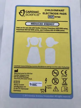 0522c Cardiac Science New G3 Aed Replacement Pediatric Pads 2025