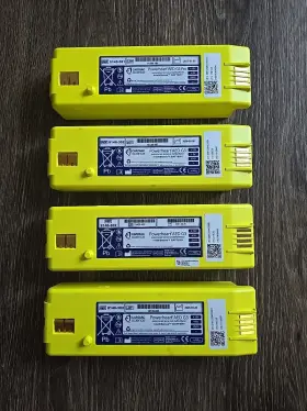9146-302 Cardiac Science G3batt Powerheart Aed G3 Battery Pack Yellow Part # Lot Of 4