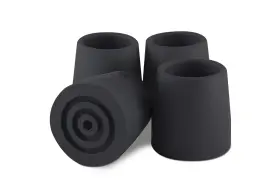 T40118bl Essential Medical Supply Walker And Commode Tips - Replacement Pack Of 4 Des