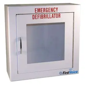 Ts147sm First Voice Defibrillator Storage Cabinet White