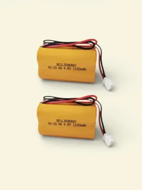 Dsc125-740tb Geilienergy 2 Pack 4.8v 1100mah Ni-cd Battery Replacement For Emergi-lite