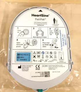 H017-013-186-4 Heartsine Lot Two Samaritan Adult Pad-pak01 8yrs 55lb 08/26 #3