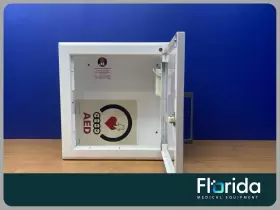14a-3-1 Lifepak Physio-control Aed Cabinet Semi-recessed With Alarm No Keys #3
