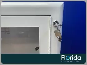 3012604-031 Lifepak Brand Aed Cabinet Recessed Medtronic With Keys. Alarm Not Working #3