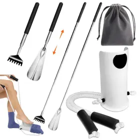 Marginzen 715393155342 Sock Aid Device For Seniors And Shoe Horn Kit - Helper Easy On Off