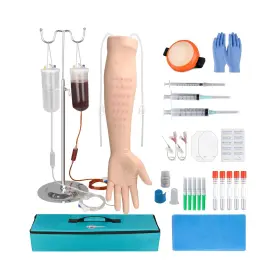 Mededuquest Meq02015 Intravenous Practice Arm Kit With 30 Injection Spots For Id Iv Training Phl