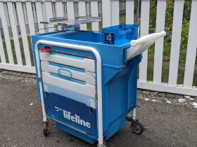 014448 Metro Lifeline Crash Cart For Defibrillator Medical Surgical Cardiac Zoll #2