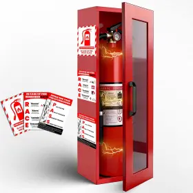 Opheart 797387067831 Fire Extinguisher Cabinet Wall And Surface Mount St12 Steel Extinguishers