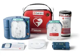 Philips M5068a-c04 Heartstart Home Defibrillator Complete Kit