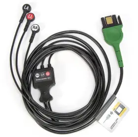 11111-000016 Physio-control Used 3-lead Ecg Cable For Lifepak 1000 Aed -