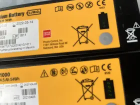 1141-000156 Physio-control Lot Ofphysio-control Lifepak 1000 Battery 1 Exp 2022 2 2027 #3