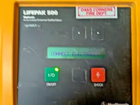 3005400-000 Physio-control Aed Lifepak 500 Automated Defibrillator With Case And Battery #3