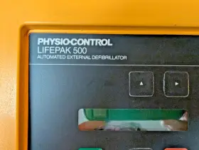 3005400-000058 Physio-control Aed Lifepak 500 Automated Defibrillator With Case And 2 Batteries #3