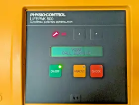 3005400-0009 Physio-control Aed Lifepak 500 Automated Defibrillator With Case And 2 Batteries #3