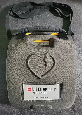 3200731-010 Physio-control Aed Trainer Defibrillator Lifepak Cr-t Plus With Pads And Case
