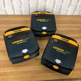 Physio-control G.1 B 20260114 Kg.21 Lot Of 3 Physio-control Lifepak Cr Plus - Free Shipping