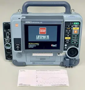 Physio-control V15-2-000097 Lifepak 15 - V2 Parameters Co2 Spo2 Ecg Nibp P1 P2 Pacing Aed Printer