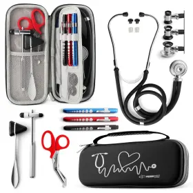 Primacare Kb-9397-bk Stethoscope Case Supplies Included Black With Multiple