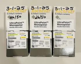 Rochester 26ga Expired Lot Of 75 Disposable Ultraport Monopolar Needle Electrode 50mm