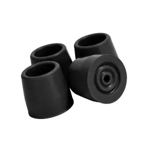Strendier 748327995356 4pcs Rubber Walker Tips 1 Ftft Heavy Duty Replacement For Walkers Commode