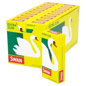 Fba-5498 Swan Extra Slim Filter Tips Full Box 20 Packs Of 120 2400