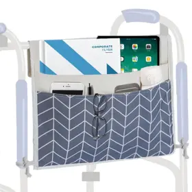 Togetrue 725414480360 Walker Bag Easy Access Storage Basket With 2 Large Pockets