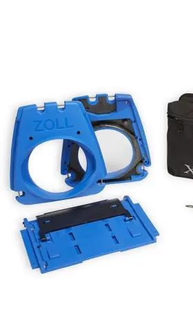 8000-0595-01 Zoll Xtreme Pack Ii Carry Case M Series Molded Rubber With Rear/side Pouches