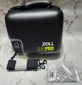 8000-0832-01 Zoll Aed Pro Molded Vinyl Carry Case With Spare Battery Compartment