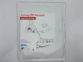 8900-0195 Zoll Training Cpr Stat-padz Replacement Electrodes Exp 2028 #2