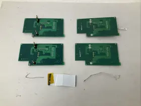 9301-0389-01 Zoll Lot Of 4 E Series Battery Interconnect Boards With Extra Wire Ribbons Read #3
