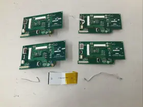 9301-0389-01 Zoll Lot Of 4 E Series Battery Interconnect Boards With Extra Wire Ribbons Read