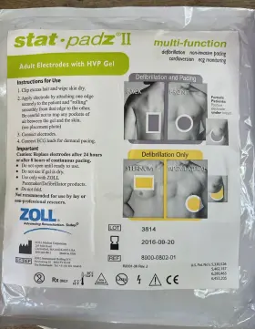 R2001-36 Zoll Lot Of 4 New Stat-padz . Expired But Excellent For Training Free Shipping #3