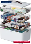 Ctime 4-TIER Xl Medicine Organizer Portable Cabinet With Leather Hand. Fixed Price $52.48.