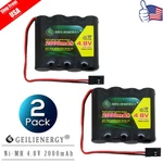 2-PACK Geilienergy 4.8V 2000MAH Nimh Rx Receiver Battery Rc Futaba Hitec Jr. Fixed Price $17.89.