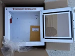 Zoll Aed Plus Wall Cabinet Enclosure With Alarm Defibrillator Storage 8000-0855. Fixed Price $110.00.