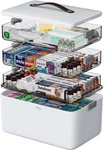 Ctime Xl Medicine Organizer Portable Extra Large 4-TIER, White. Fixed Price $66.99.
