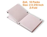 10 Pk Zoll M, E, Series Recording Thermal Paper 90MM 8000-0302, 8000-000877-01. Fixed Price $72.99.