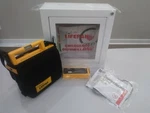 Physio Control Lifepak 500 Wall Cabinet,new Battery, Pads, *warranty*. Fixed Price $950.00.