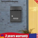Modern Outdoor Wall Mounted Locking Mailbox Iron Extra Large Drop With 2 Key. Fixed Price $27.38.