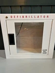 New-alarmed Aed Defibrillator Wall Mounted Storage Cabinet Box Sz.. Fixed Price $99.00.