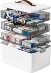 Funest 4-TIER Medicine Storage Box Cabinet, Empty First Aid Kit Portable Medical. Fixed Price $48.95.