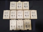 Lot 11 Physio Control Lifepak Fastpak Nicd Batteries 3009376 3009375 9-10424-18. Fixed Price $266.00.